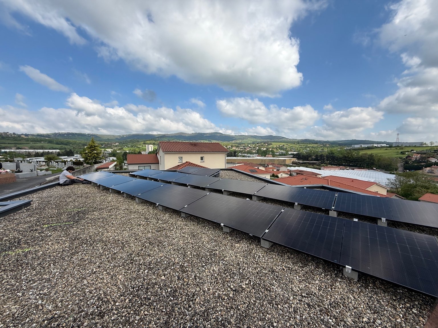 Toiture terrasse — lesté